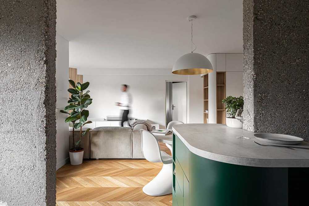 Design to restore space and light in the Quai Du Rhone apartment