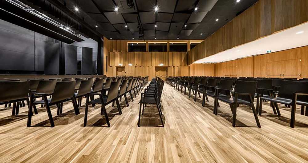 Interior of Casa Associazioni Falzes architecture for the Community