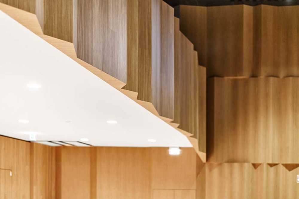 Interior of Casa Associazioni Falzes architecture for the Community