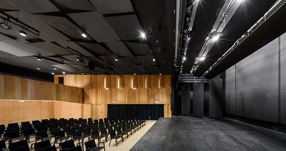 Interior of Casa Associazioni Falzes architecture for the Community