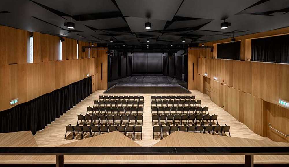 Interior of Casa Associazioni Falzes architecture for the Community