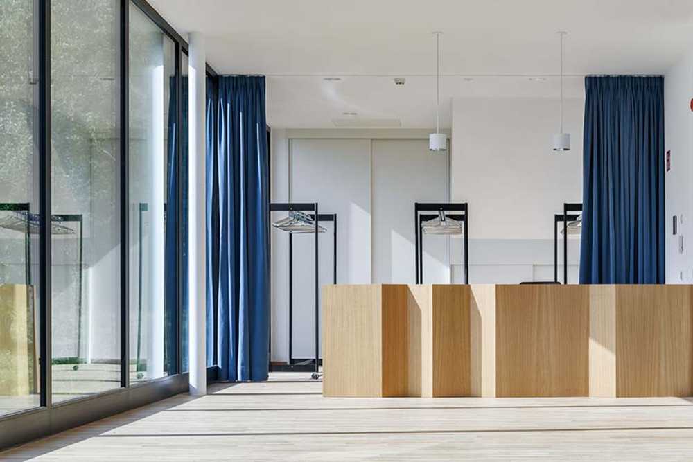 Interior of Casa Associazioni Falzes architecture for the Community