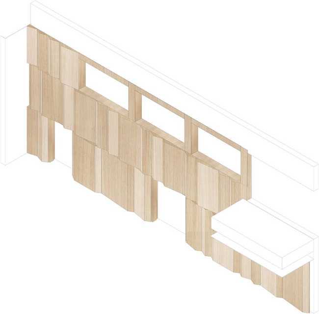 Interior of Casa Associazioni Falzes architecture for the Community