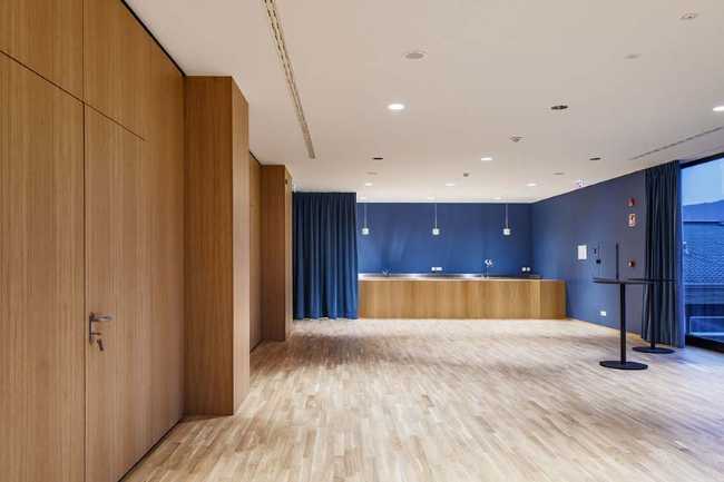 Interior of Casa Associazioni Falzes architecture for the Community