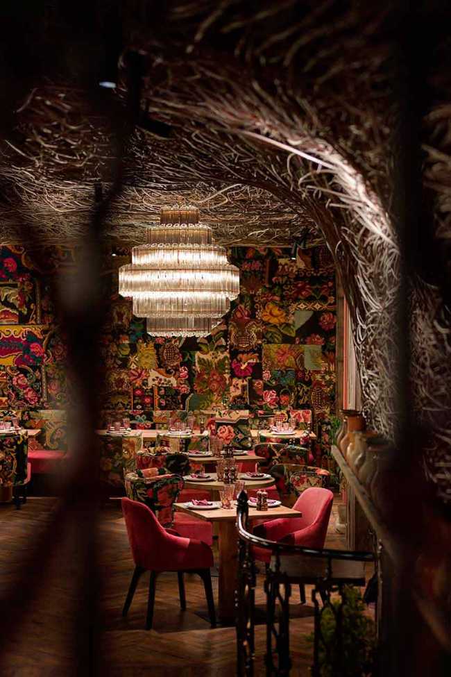 Intriguing and maximalist design at the Odessa restaurant, Mamaliga.