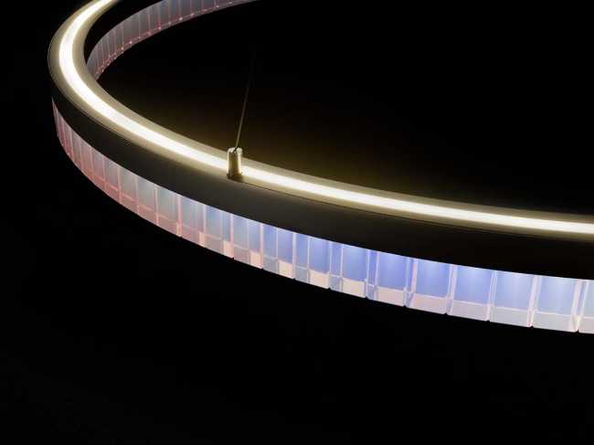 Cyanometer lamps for Swarovski. The sky in a room