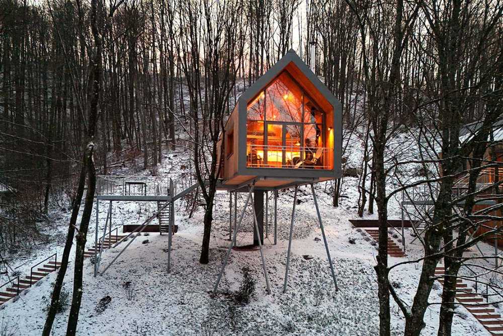 Treehouse Hotel Trifels. Deluxe holyday in the Pfalz Forest
