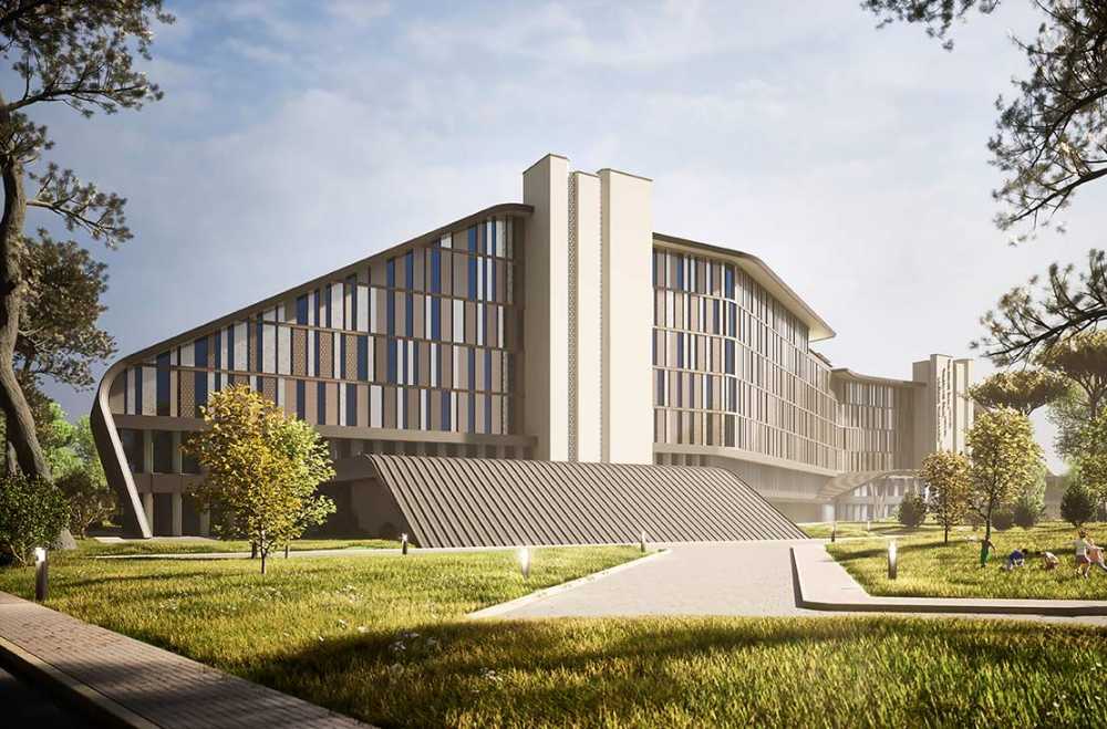 The Resort on Lake Issyk Kul recreates in 3D the curves of the coast