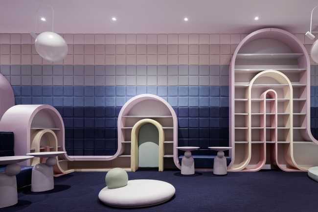 pastel colors playground decor