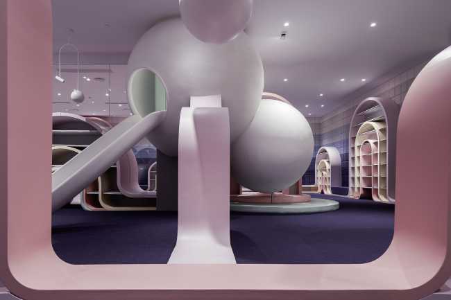 playground pink pastel colors design