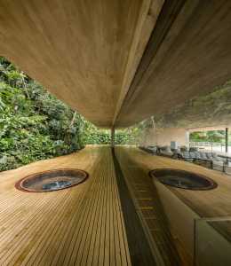 external cladding of wooden slats