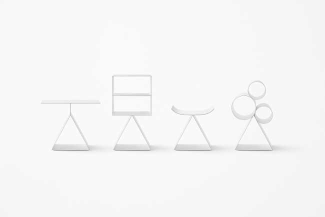 Minimal design objects inspired by Chinese pictograms