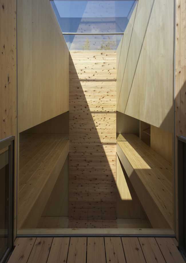 Home with vacuum in the center