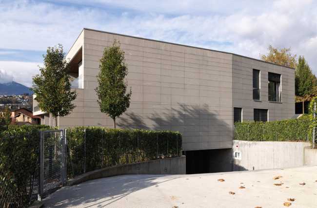 Condominium with concrete underground garage