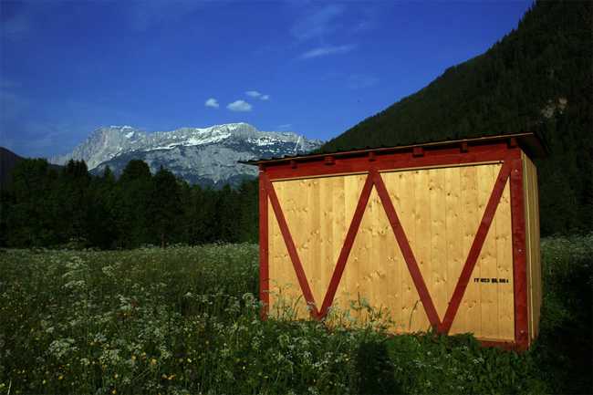 Wooden frame for bees