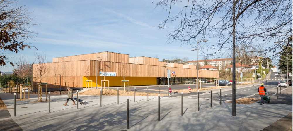 Hacine Cherifi Sports Center: wooden gyms serving schools and the neighborhood