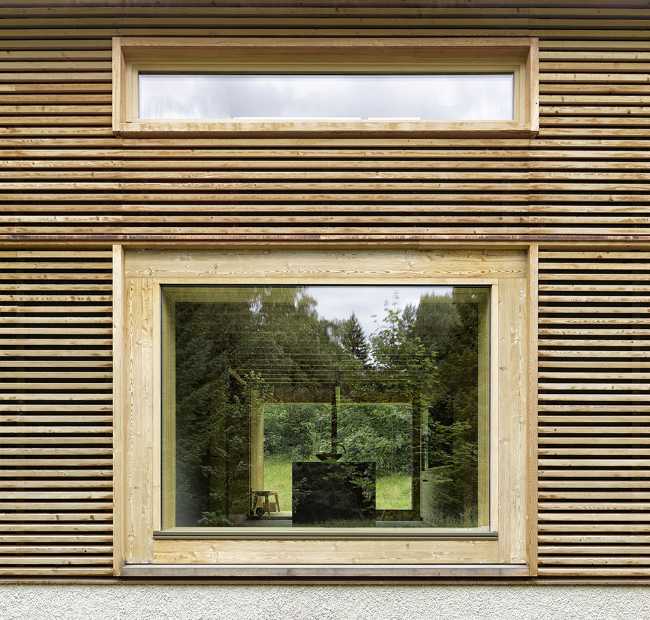 Wooden house window