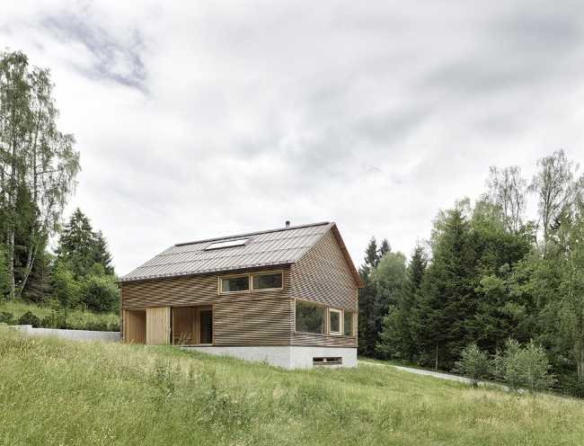 Wooden house in the Austrian mountains