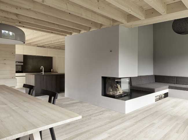 Interior made of wood