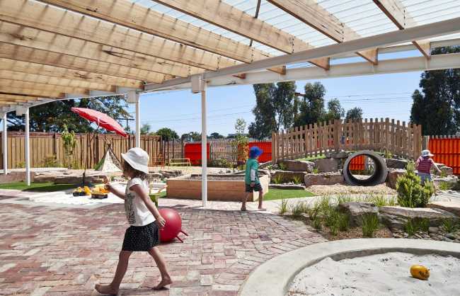 Outdoor area for games