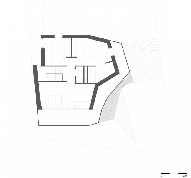 Planimetry of a wooden villa