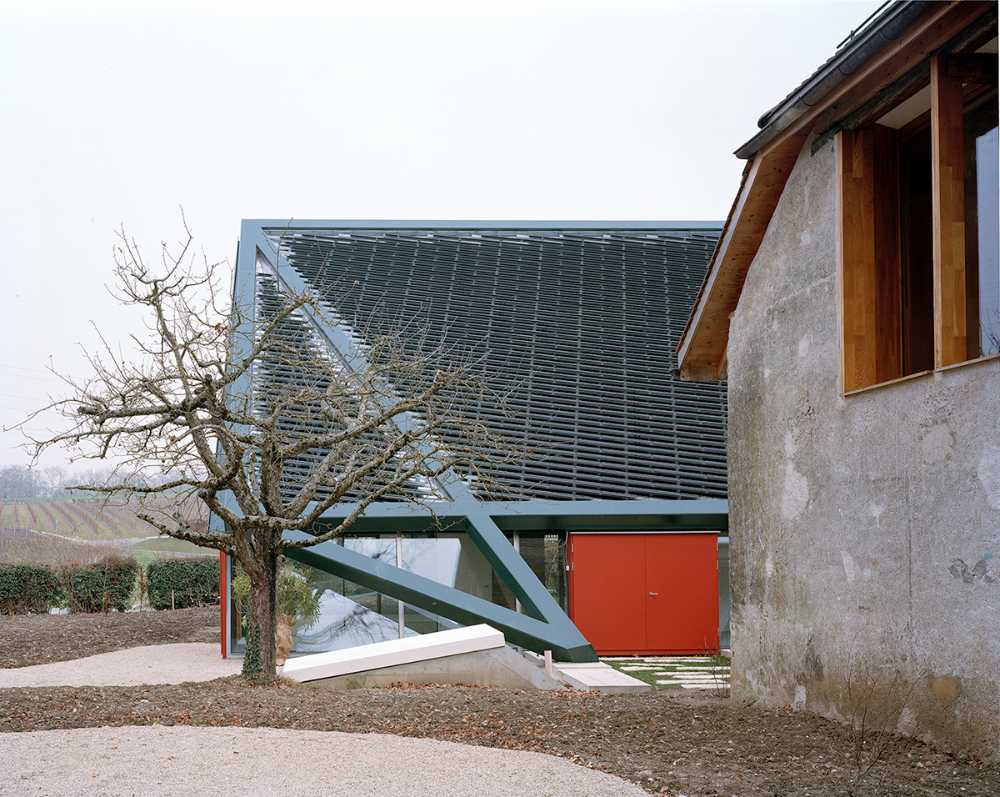 old granary and contemporary architecture
