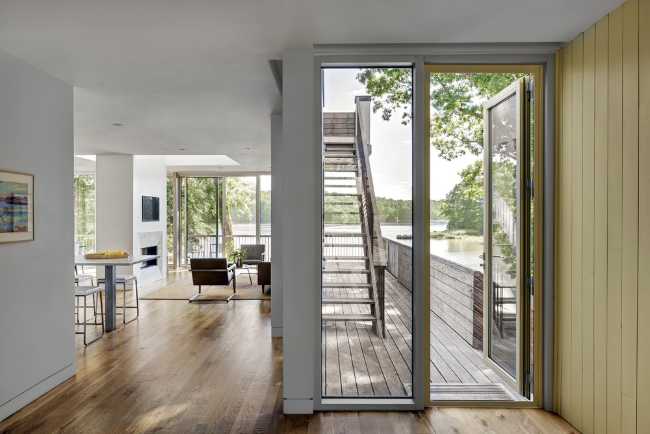Interior house on the lake