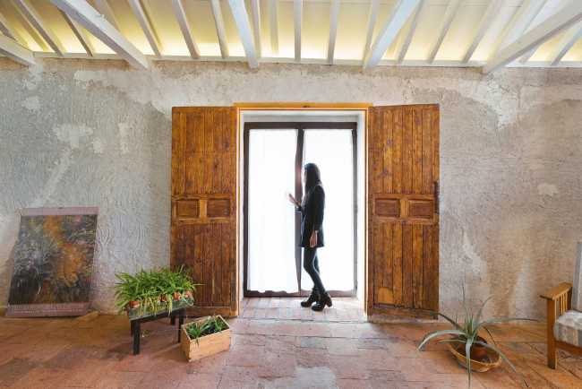Rustic interior of the house