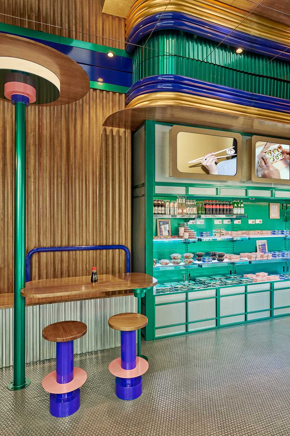 wooden upholstery stools colorful green counter