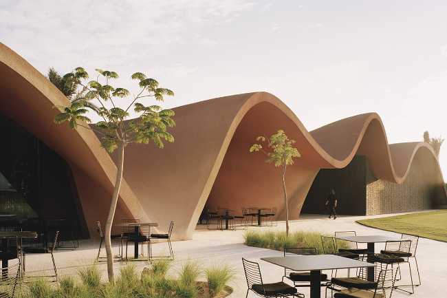 Organic architecture for Ayla Golf Academy & Clubhouse in the desert