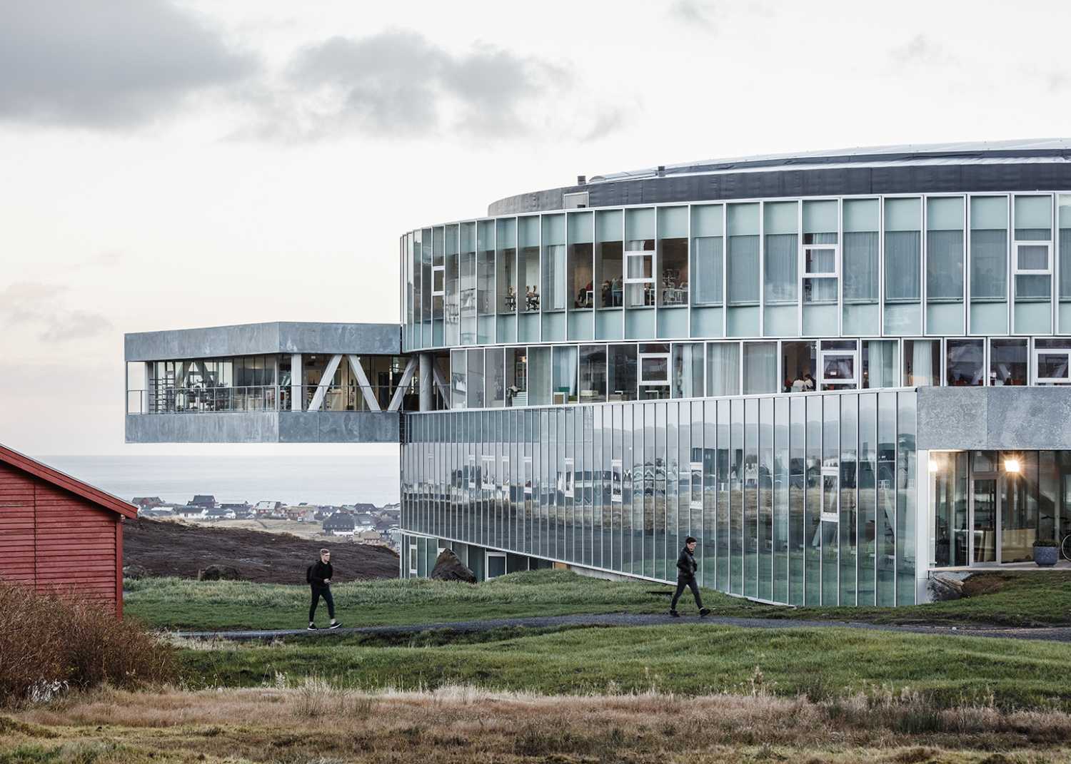 université du Danemark façade en verre