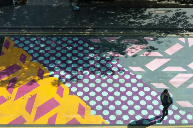 London graphic street art graphics on the street