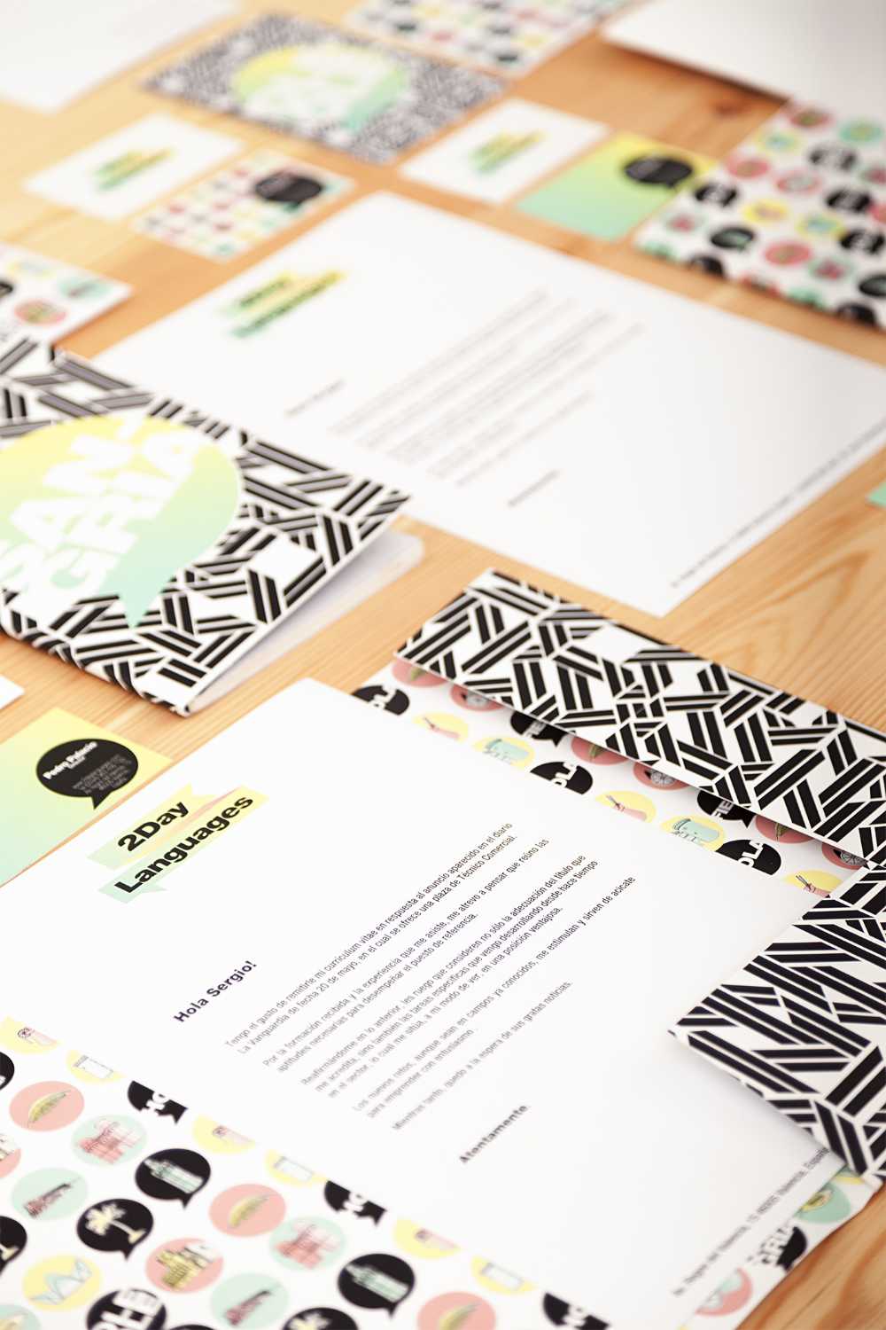 Language school with wooden interior