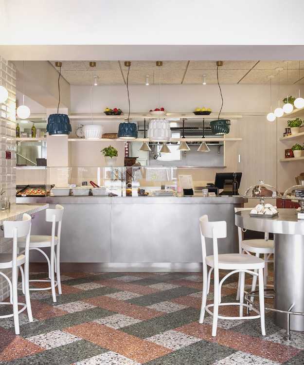 Open kitchen counter