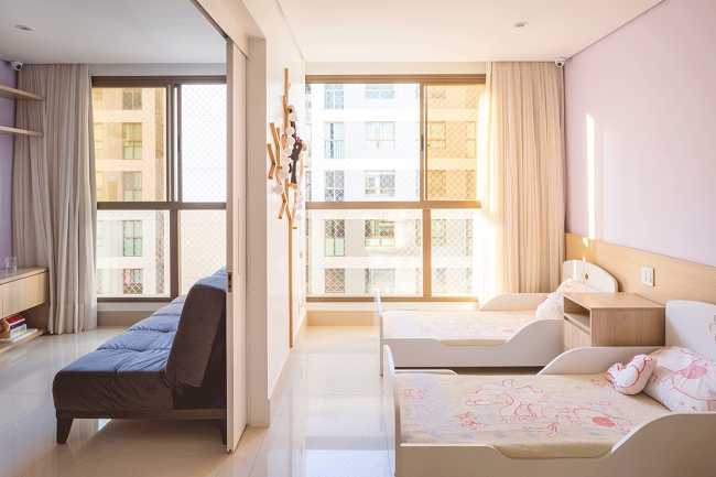 Living room with bedroom