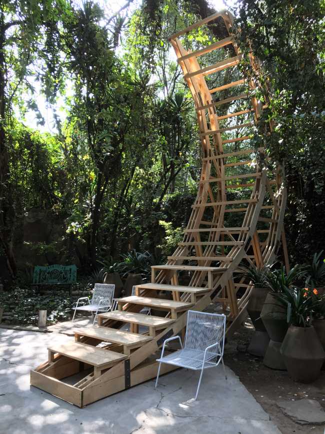 Burning Man 2020 model benches and staircase