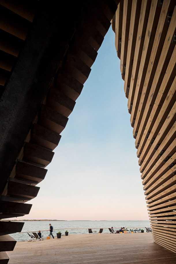 Loyly: Finnish sauna and terrace on the Baltic Sea