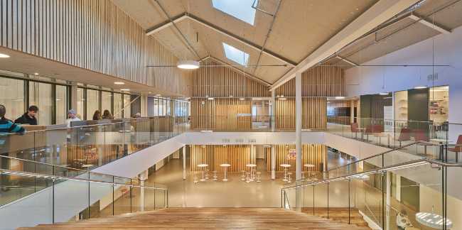 Interior school in wood