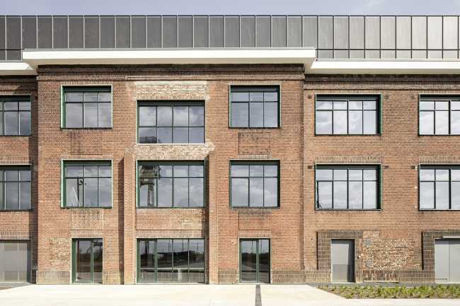 Facade restored mining building