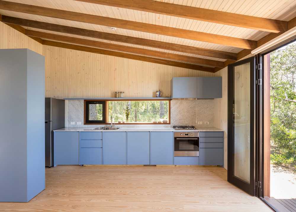 Wooden house in the forest
