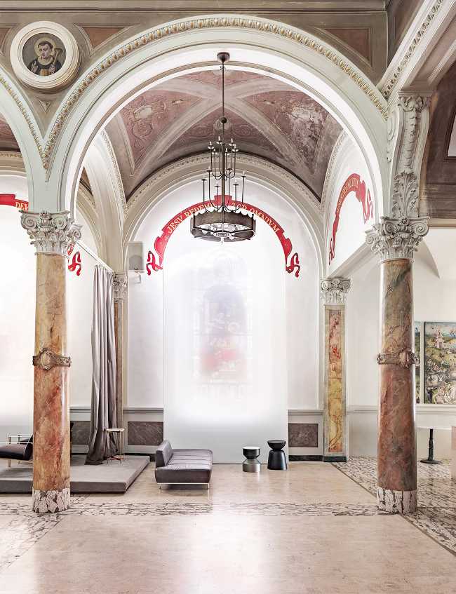 Interior of a renovated church