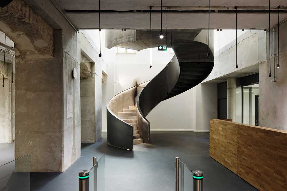 former Paris barracks metal entrance