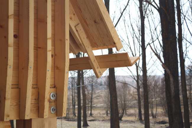 Wooden roof