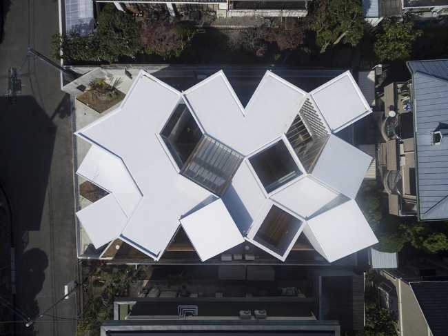 Dwelling seen from above