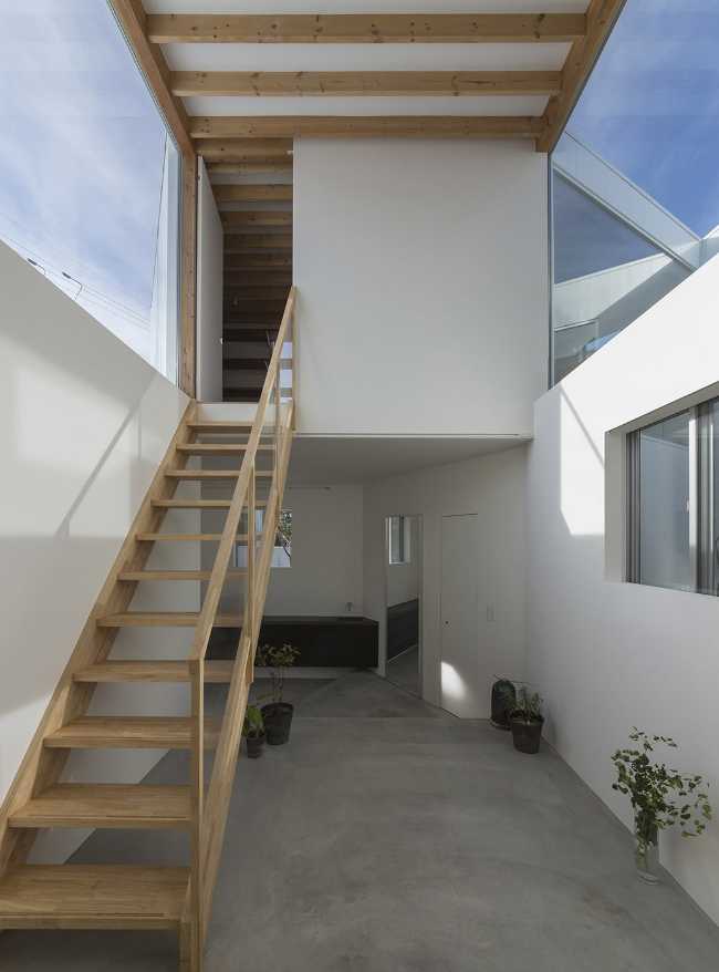 Wooden staircase