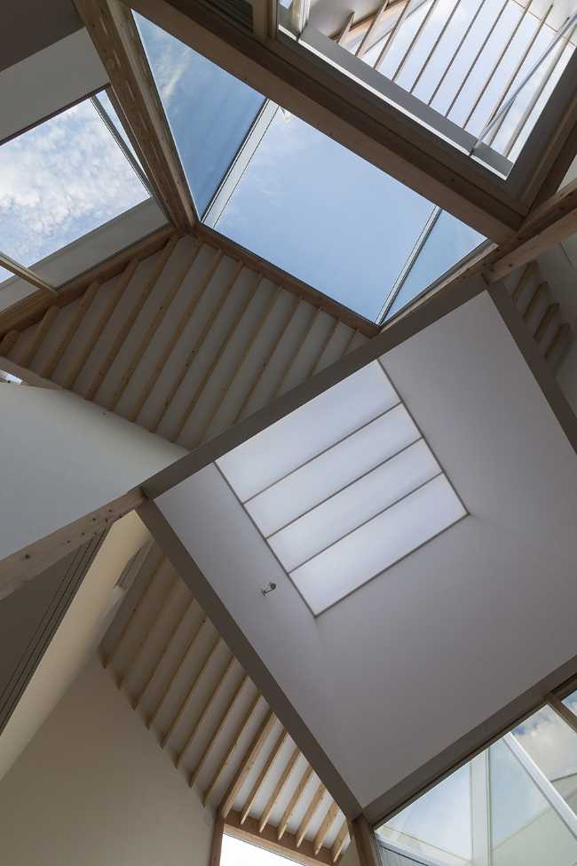 View of the ceiling from the bottom