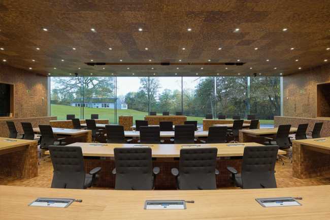 Meeting room in wood