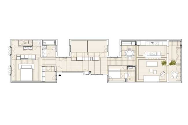 Floor plan historical apartment