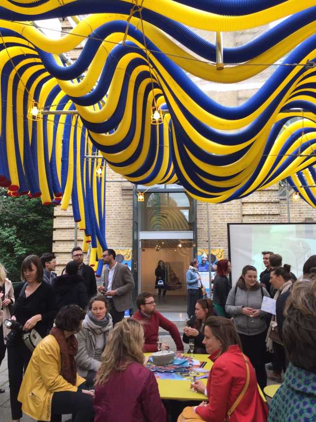 Pavilion for temporary installation of tubes Flexi Duct Pump House