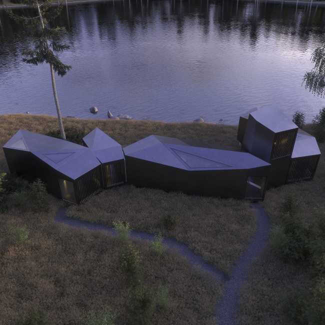 residency modules container assembly glazed living area